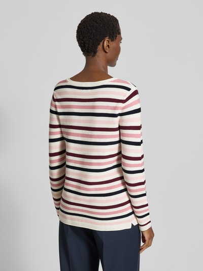 Tom Tailor Sweter o kroju regular fit z czystej bawełny Różowy 5