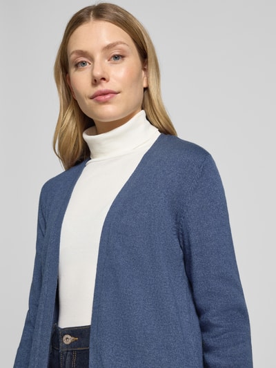 Vila Kurtka z dzianiny z przodem bez zapięcia model ‘RIL’ Szaroniebieski 3