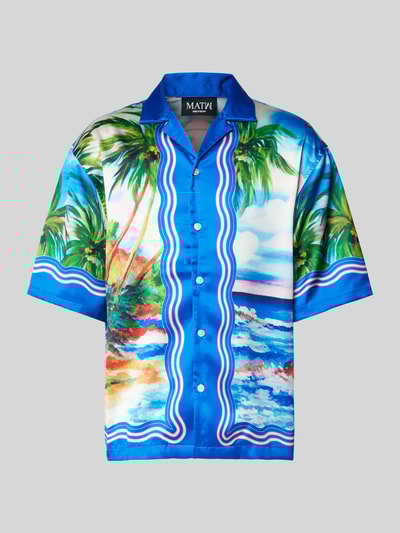 Review X MATW Vrijetijdsoverhemd met knoopsluiting Blauw - 2