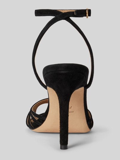 Lauren Ralph Lauren Sandaletten aus echtem Veloursleder Modell 'MCKAYLA' Black 4