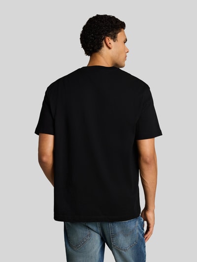 Tom Tailor Denim relaxed fit t-shirt met peanuts motiefprint Zwart - 5