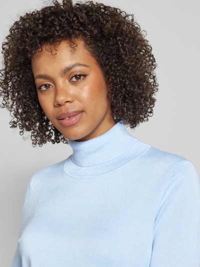 Christian Berg Woman Strickpullover mit gerippten Abschlüssen Hellblau 3