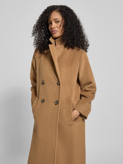 Weekend Max Mara Relaxed fit lange jas van een mix van wol en alpaca, model 'ZUFOLO' Camel - 3