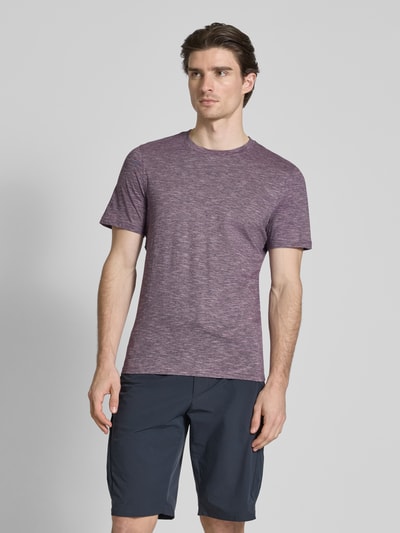 MCNEAL T-Shirt mit geripptem Rundhalsausschnitt Violett 4