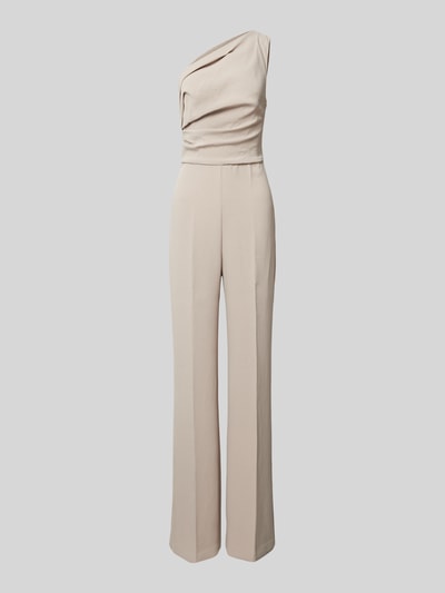 Mango Jumpsuit mit One-Shoulder-Träger Modell 'YES' Beige 2