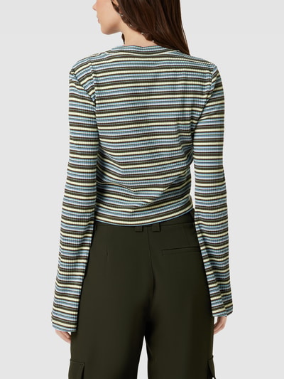 Marc O'Polo DENIM Longsleeve mit Streifenmuster Khaki 5