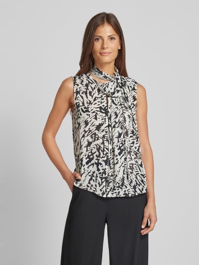 Patrizia Pepe Blouse met opstaande kraag Zwart - 4