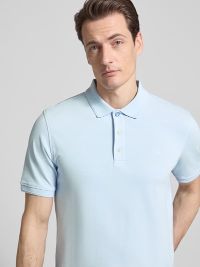 Brax Koszulka polo o kroju slim fit z Mieszanka bawełny Model 'Pete' Jasnoniebieski 3