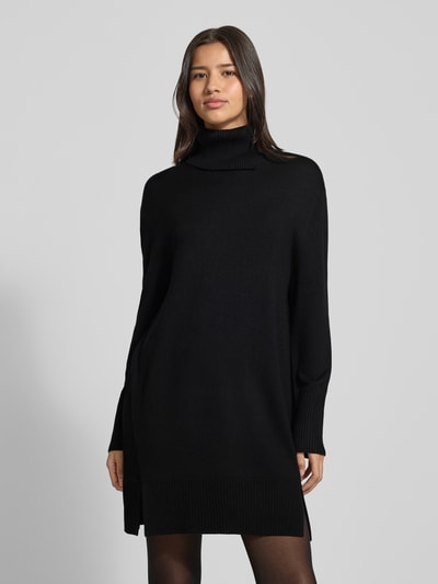 BOSS Orange Sukienka z dzianiny o kroju relaxed fit z mieszanki żywej wełny model ‘FERINGATESSA’ Czarny 4