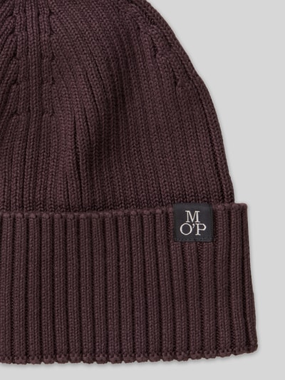 Marc O'Polo Mütze mit Label-Patch Bordeaux 2