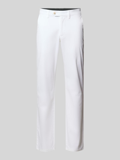 Christian Berg Men Stoffhose mit Gesäßtaschen Weiss 2