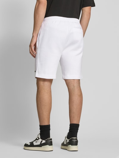 Lacoste Regular fit sweatshorts met labelbadge Wit - 5