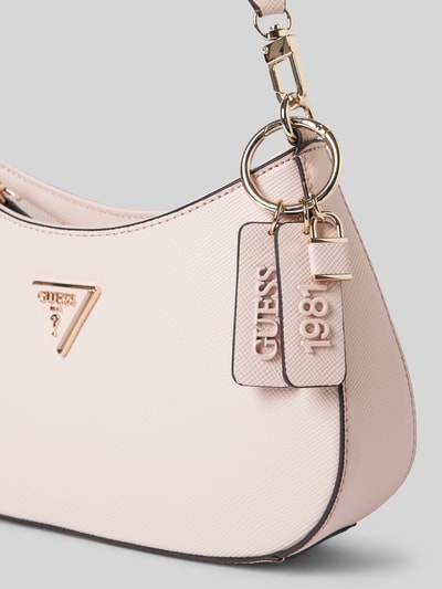 Guess Handtasche mit Label-Anhänger Modell 'NOELLE' Rosa 3