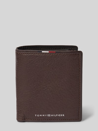 Tommy Hilfiger Portemonnaie aus Rindleder Dunkelbraun 1