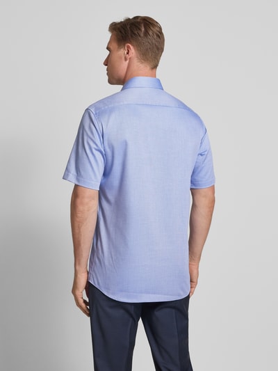 ETERNA Modern fit zakelijk overhemd met knoopsluiting Koningsblauw - 5