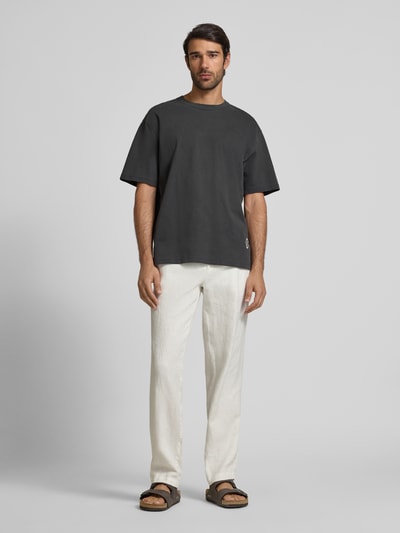 Samsøe Samsøe Oversized T-Shirt mit Motiv-Print Modell 'SWIRL' Graphit 1