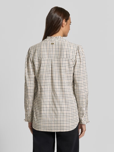 Barbour Langarmbluse mit Rüschenkragen Weiss 5