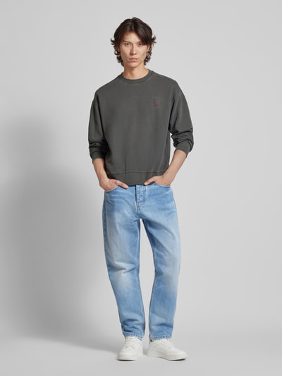 Carhartt Work In Progress Tapered fit jeans in 5-pocketmodel, model 'NEWEL' Jeansblauw - 1