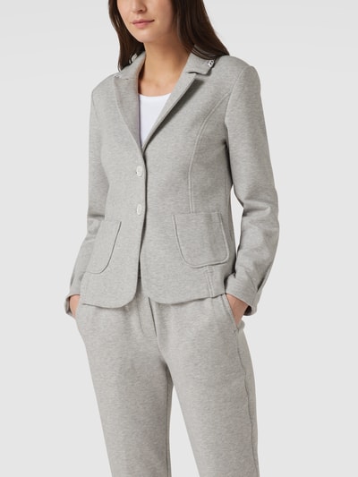 Marc Cain Blazer mit Stretch-Anteil Mittelgrau Melange 4