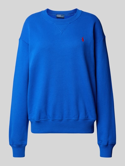 Polo Ralph Lauren Sweatshirt met ronde hals en labelstitching Koningsblauw - 2