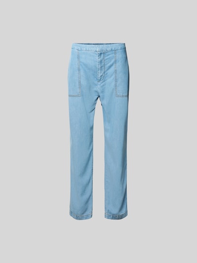Officine Générale Straight Fit Jeans aus reiner Baumwolle Jeansblau 2