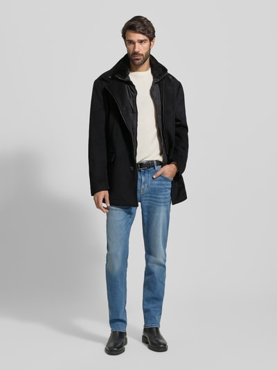 JOOP! COLLECTION Kurtka wełniana ze stójką i kieszeniami z patką model ‘Gary’ Czarny 1