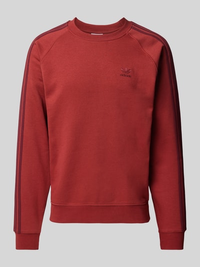 adidas Originals Sweatshirt met labelstitching Donkerrood - 2