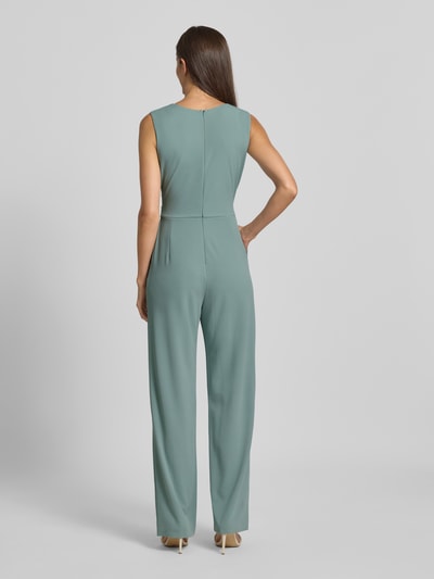 Swing Jumpsuit mit Rundhalsausschnitt und Raffungen Lind 5