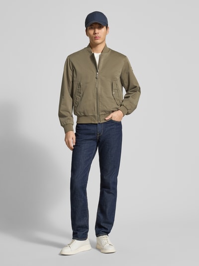 Marc O'Polo regular fit blouson van puur katoen Lichtbruin - 1
