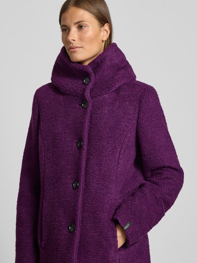 Milo Coats Jack met opstaande kraag, model 'JESSE' Paars - 3