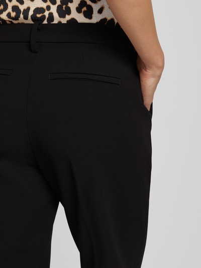 MAC High waist broek met knoopsluiting Zwart - 3