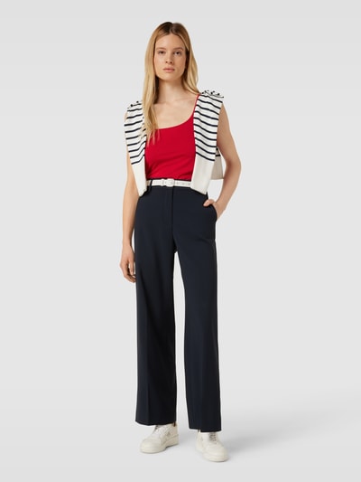 Esprit Top met boothals Donkerrood - 1