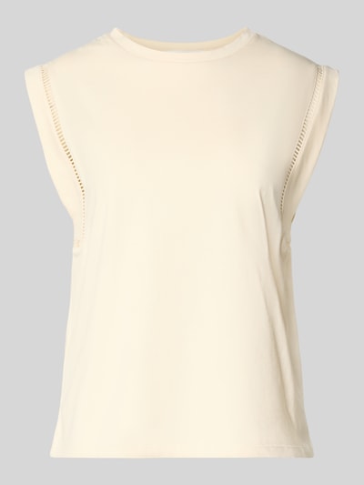 MANGO T-Shirt mit Kappärmeln Modell 'MAREA' Beige 2
