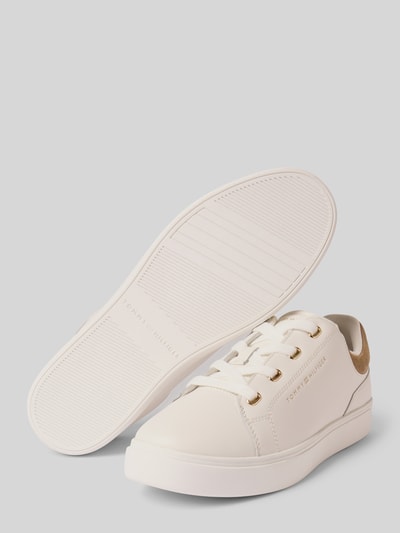 Tommy Hilfiger Lage sneakers van echt runderleer Offwhite - 4