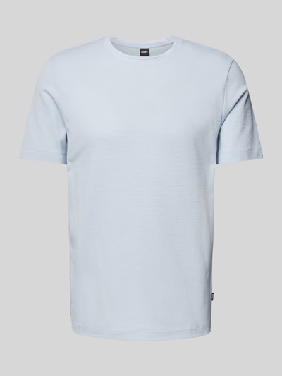 BOSS T-Shirt mit Strukturmuster Modell 'TIBURT' Bleu 2