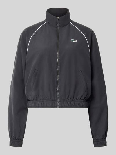 Lacoste Sport Relaxed Fit Trainingsjacke mit Logo-Patch Black 2