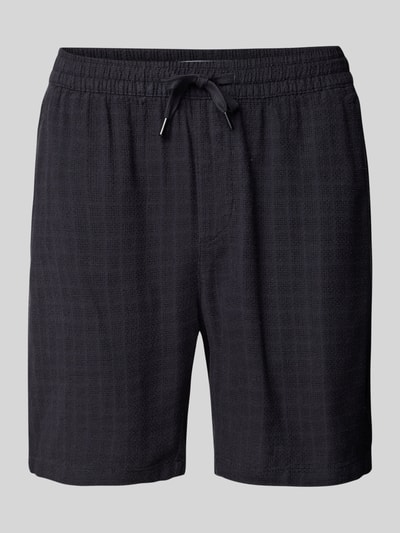 Only & Sons Loose Fit Shorts aus Viskose-Mix mit Leinen-Anteil Modell 'TEL' Marine 2