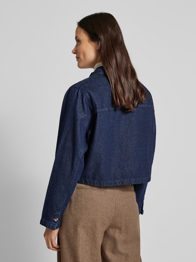 MSCH Copenhagen Jeansjacke mit Umlegekragen Modell 'Oliva' Blau 5