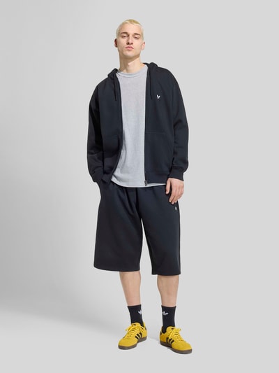 adidas Originals Regular Fit T-Shirt aus reiner Baumwolle Mittelgrau Melange 1