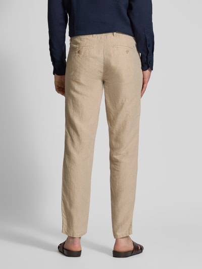 Brax Leinenhose mit Tunnelzug Modell 'FABIO JOK' Beige 5