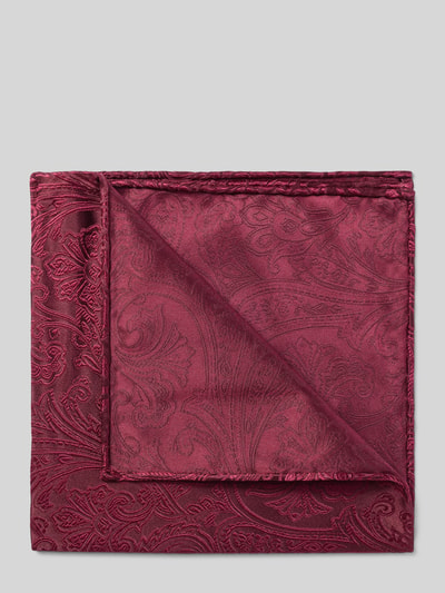 OLYMP Einstecktuch aus Seide mit Jacquardstruktur Bordeaux 1
