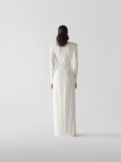 Alexandre Vauthier Abendkleid mit Zierbesatz Offwhite 5