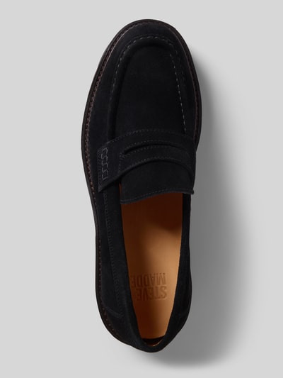 Steve Madden Mokasyny skórzane z paskiem na cholewce model ‘NOORDIN’ Czarny 3