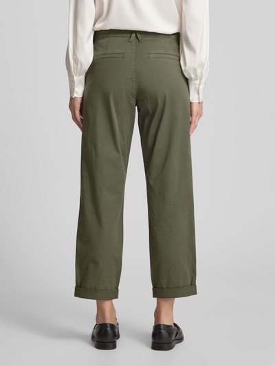 OPUS PANTS Straight leg broek met steekzakken, model 'Lisana base' Olijfgroen - 5