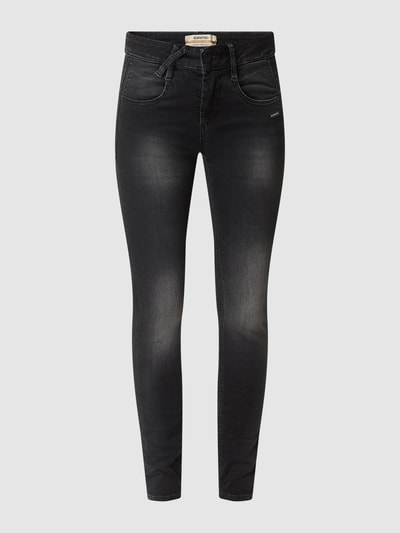 Gang Skinny fit jeans met stretch, model 'Nele' Donkergrijs - 2