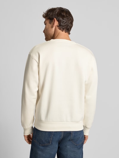 Tom Tailor Denim Regular fit sweatshirt van katoenmix Offwhite - 5