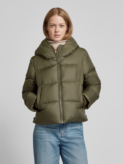 Marc O'Polo Kurtka puchowa puffer o kroju regular fit z miękką podszewką z polaru Khaki 4