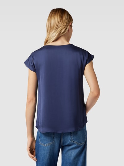 More & More Blouseshirt met V-hals Marineblauw - 5