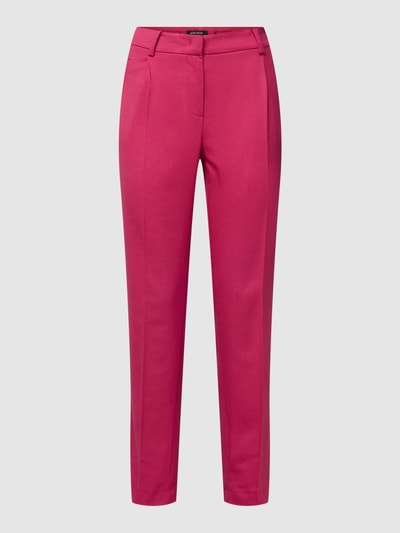 More & More Stoffhose mit Bundfalten Pink 2