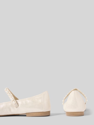 Tamaris Ballerinas mit Ziersteinbesatz Weiss 2
